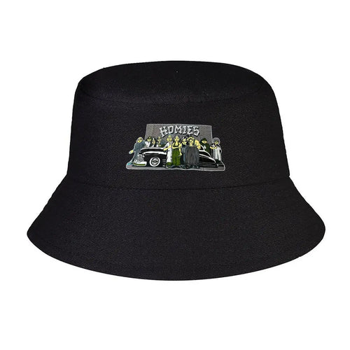 Homeies Lowrider Chicano Street Art Bucket Hat