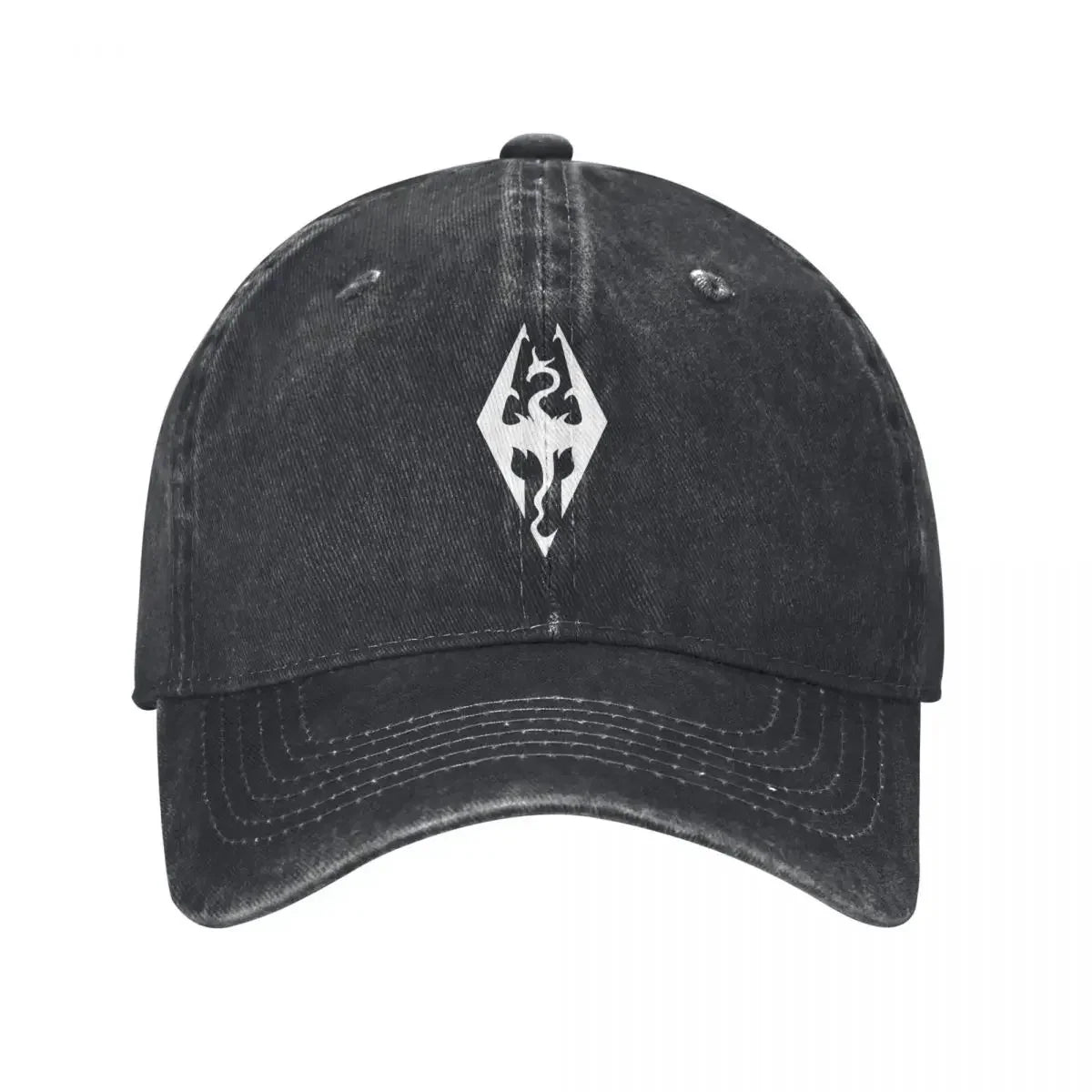Skyrim Symbol Blue White Fashion Baseball Cap