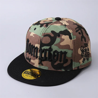 Compton Camouflage Snapback Hat Unisex