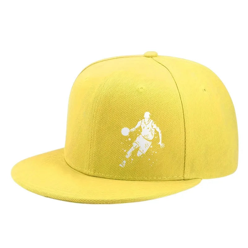 Basketball Dribble Graphic Street Snapback Cap