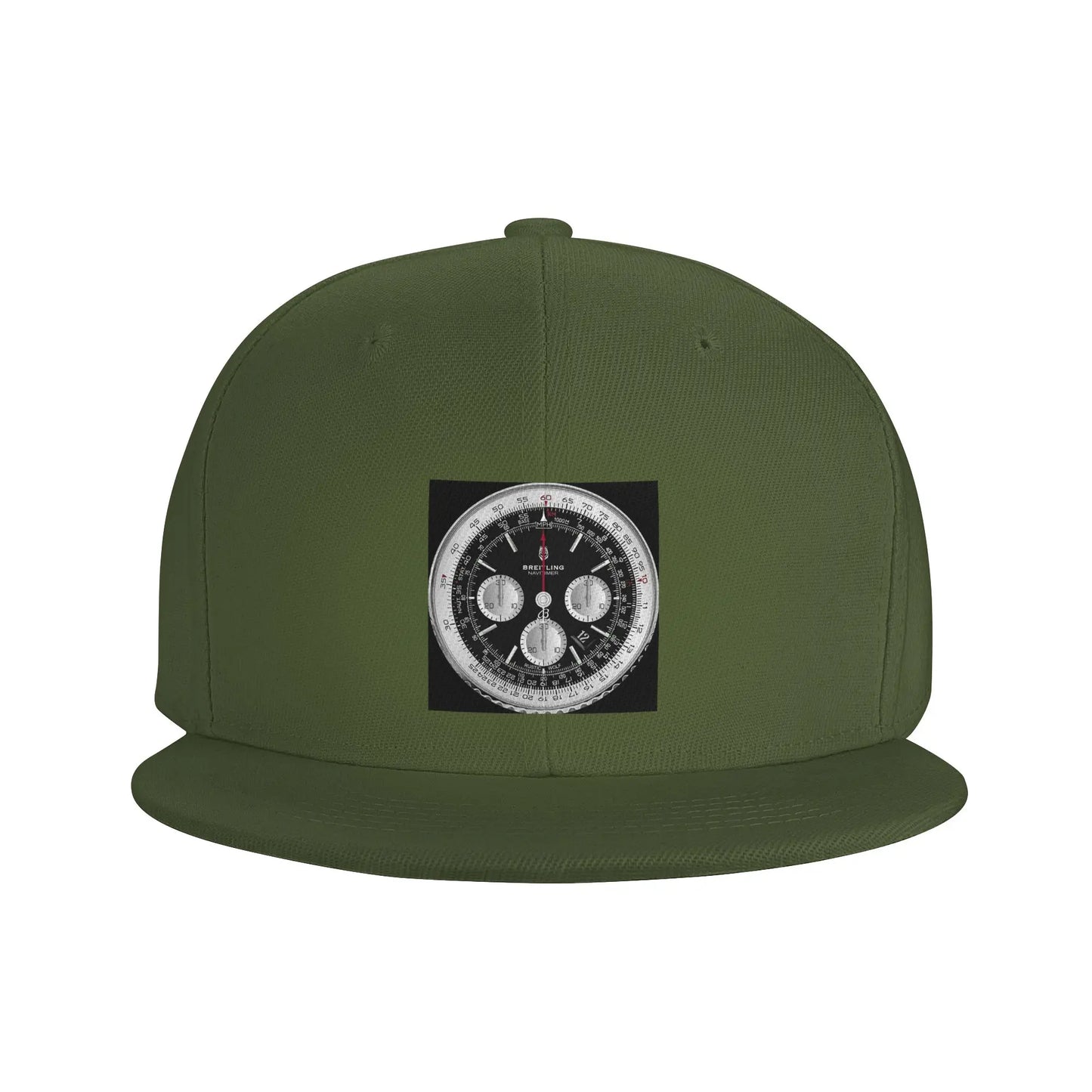 Black Luxury Watch Dial Elegant Minimalist Snapback Cap