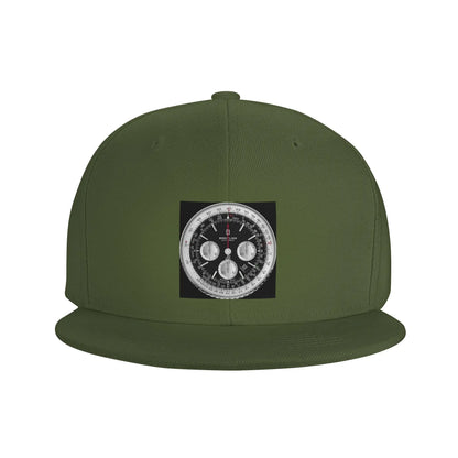 Black Luxury Watch Dial Elegant Minimalist Snapback Cap