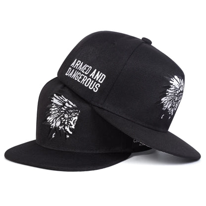 Unisex Personality Embroidery Hip-hop Net Hats