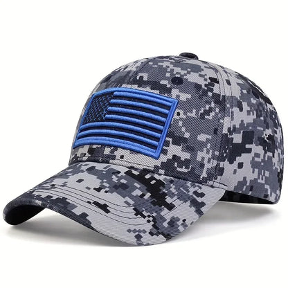 Unisex US Flag Embroidered Baseball Cap