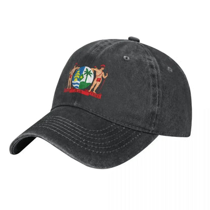 Coat Of Arms Suriname Print Baseball Cap