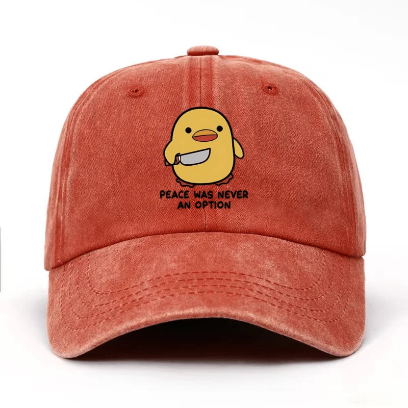 Yellow Duck Letter Baseball Cap