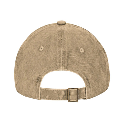 Ado Text Blue Rose Distressed Baseball Cap