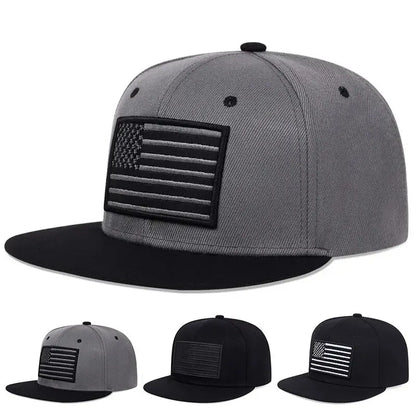 American Flag Embroidered Hip Hop Baseball Hat