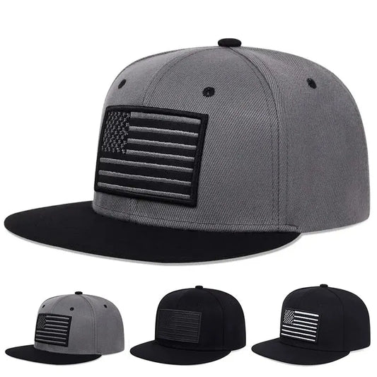 American Flag Embroidered Hip Hop Baseball Hat
