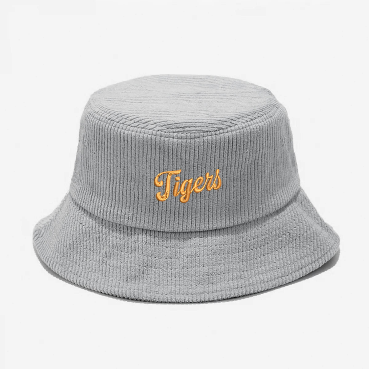 'A' Embroidered Corduroy Foldable Bucket Hat