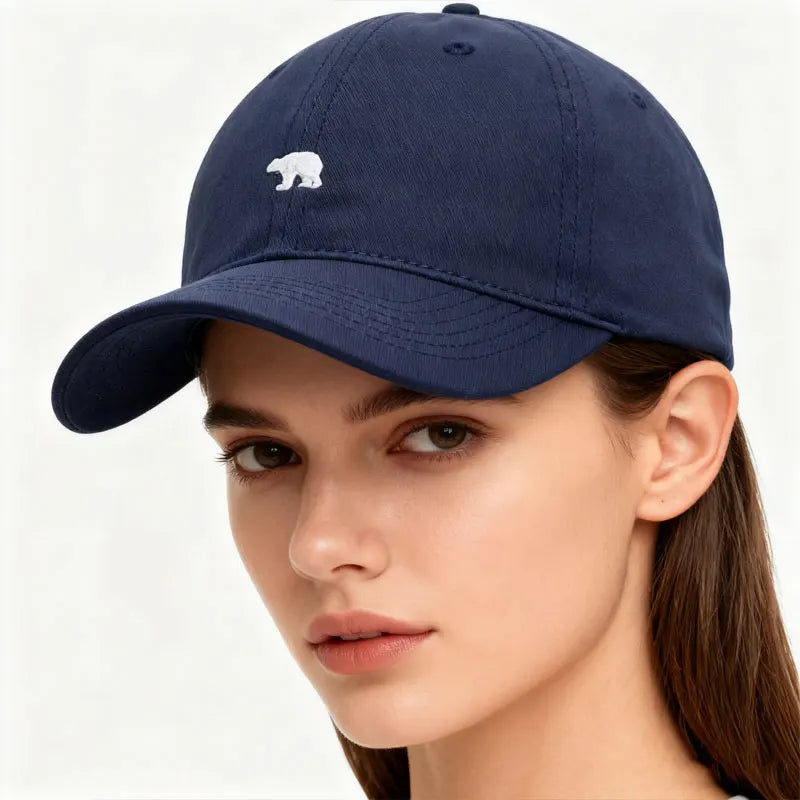 Polar Bear Embroidered Baseball Cap