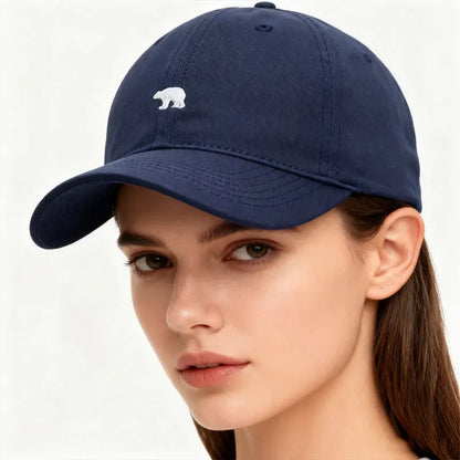 Polar Bear Embroidered Baseball Cap