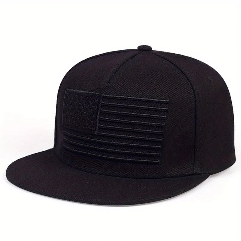 American Flag Embroidered Hip Hop Baseball Hat