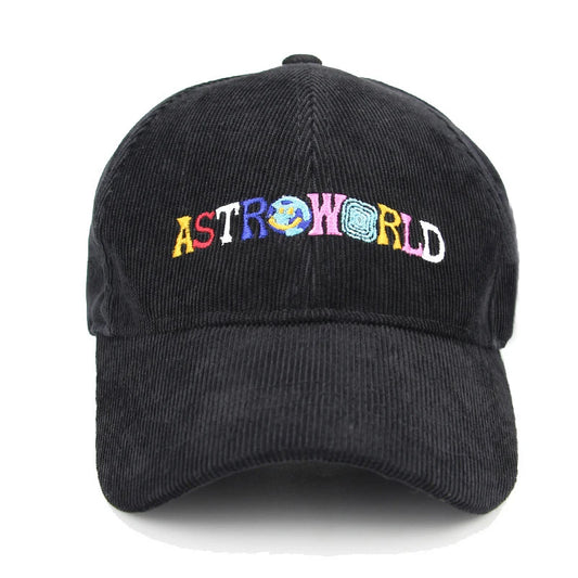 Vintage Corduroy Astroworld Embroidered Unisex Snapback Cap