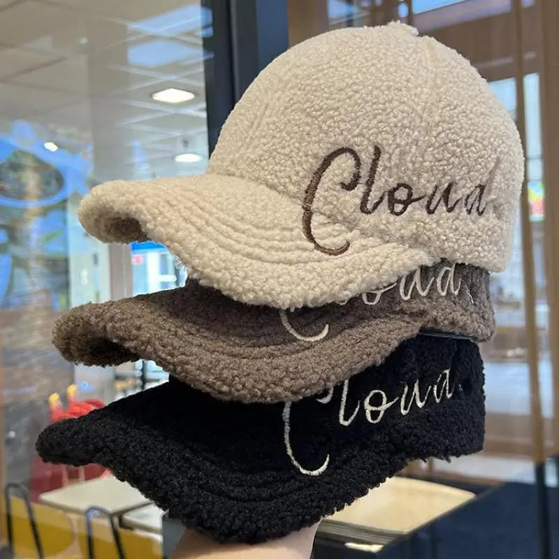 Autumn Winter Embroidered Letter Baseball Cap