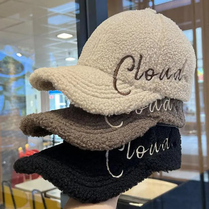 Autumn Winter Embroidered Letter Baseball Cap