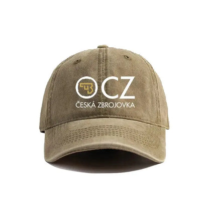 Ceska Zbrojovka Vintage Distressed CZ Firearms Baseball Cap