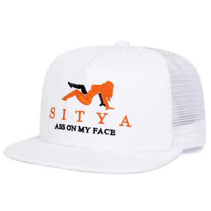 SITYA Letter Embroidery Hip Hop Snapback Cap
