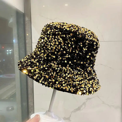 Sequin Double Sided Hip Hop Bucket Hat