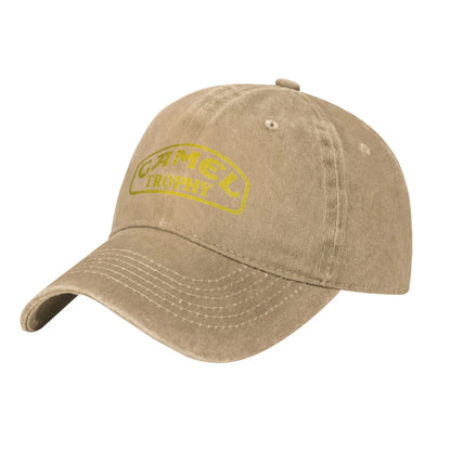 Camel Trophy Distressed Denim Baseball Cap