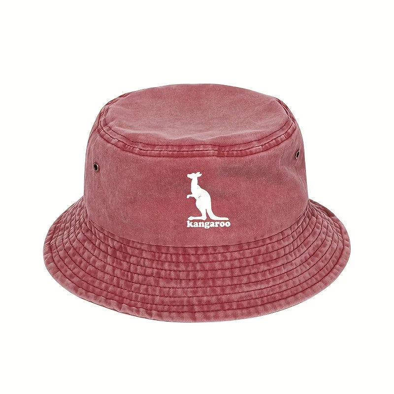 Creative Kangaroo Pattern Travel Outdoor Bucket Hat