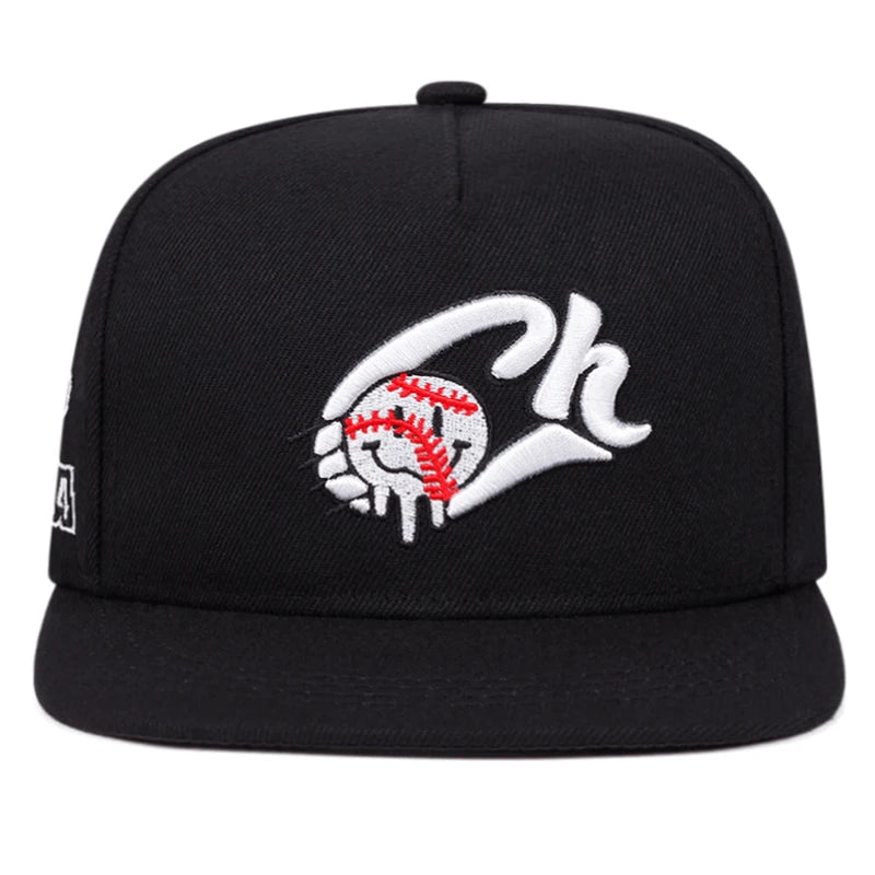CH Tennis Embroidered Streetwear Flat Brim Hip Hop Cap Unisex