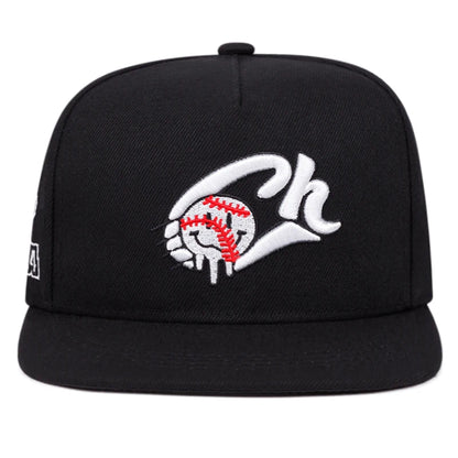 CH Tennis Embroidered Streetwear Flat Brim Hip Hop Cap Unisex