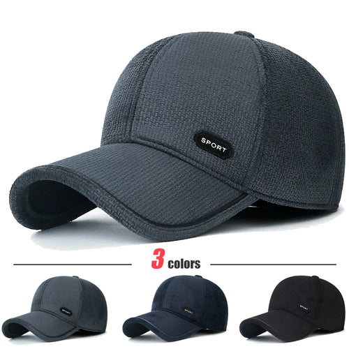 Winter Windproof Baseball Cap with Ear Protection