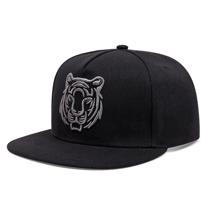 Animal Pattern Embroidery Snapback Hat Unisex
