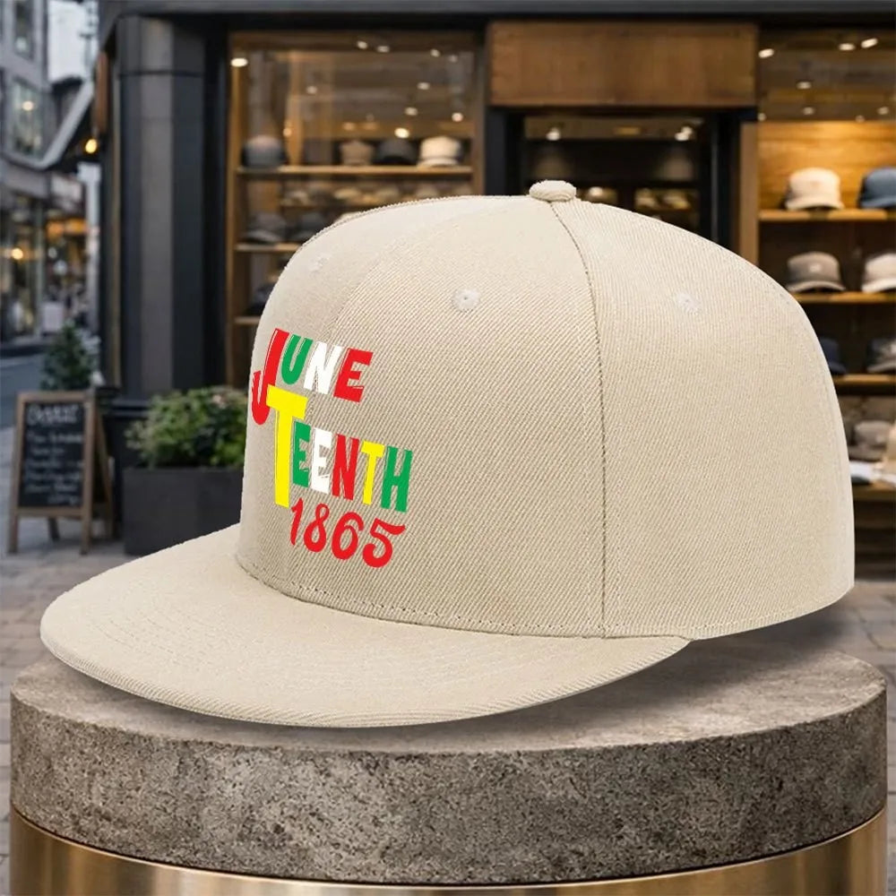Juneteenth 1865 Streetwear Adjustable Snapback Cap