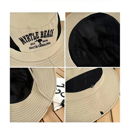 Large Brim Sun Protective Outdoor Bucket Hat