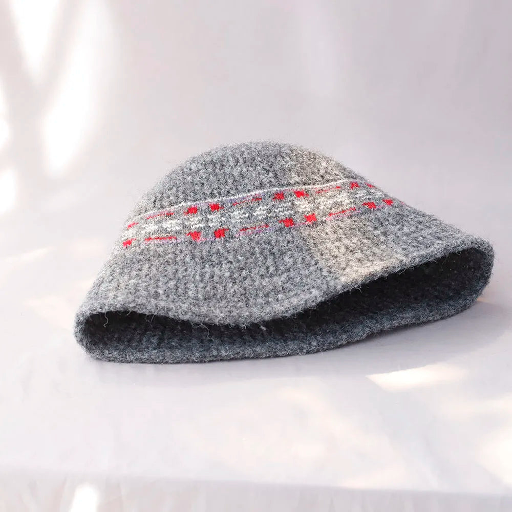 Vintage Wool Foldable Winter Bucket Hat