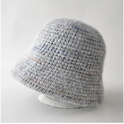 Knitted Wool Ear Protection Bucket Hat