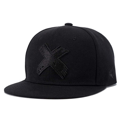 Unisex X Letter Embroidery Hip-hop Hats Spring