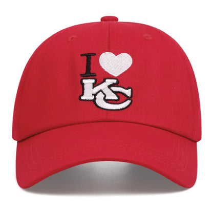 KC Love Letter Embroidery Hip Hop Casual Baseball Cap