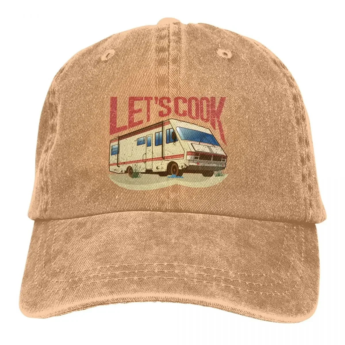 RV Lets Cook Print Baseball Cap