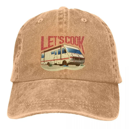 RV Lets Cook Print Baseball Cap