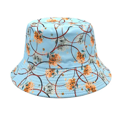 Polyester Flower Print Bucket Hat for Women