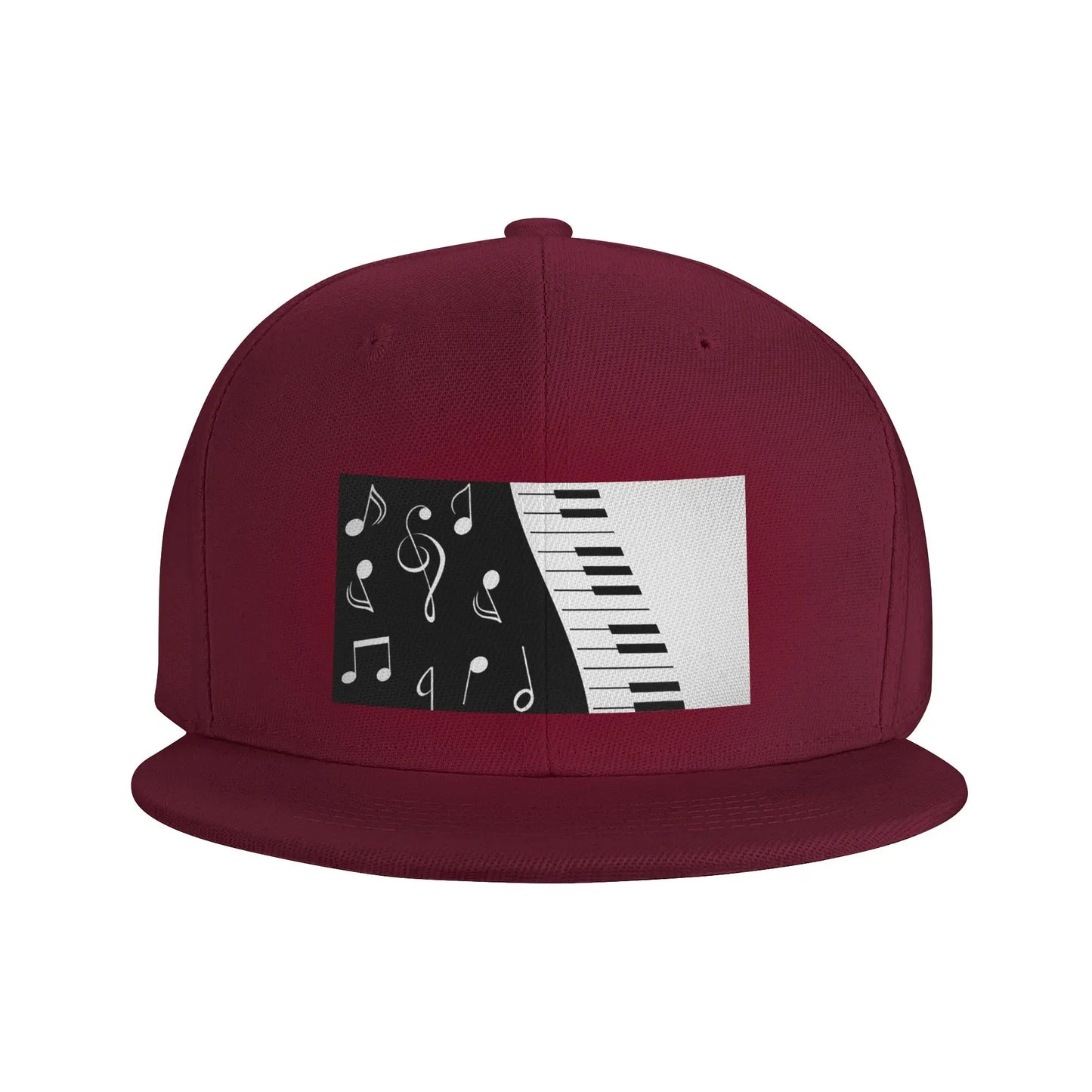 Abstract Piano Keys Musical Notes Snapback Cap
