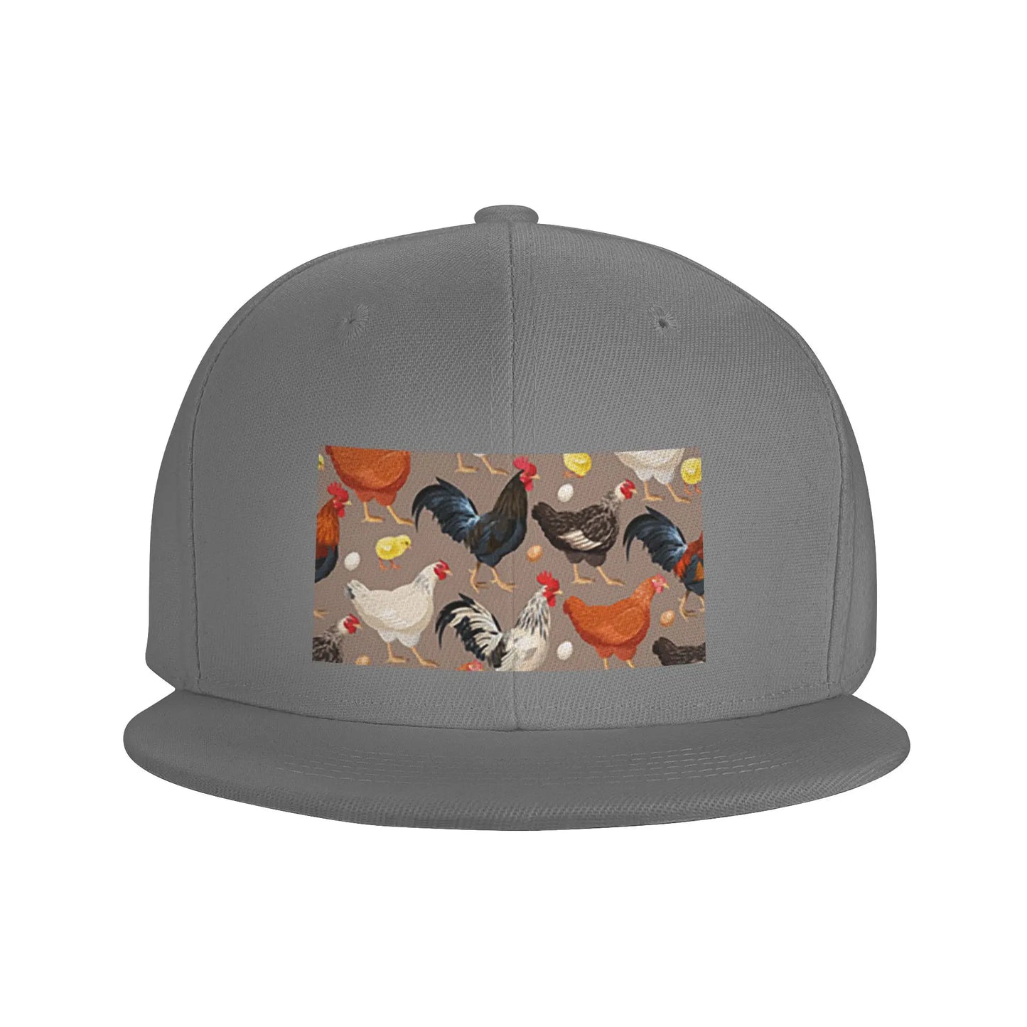 Chicken Animal Theme Casual Breathable Snapback Cap