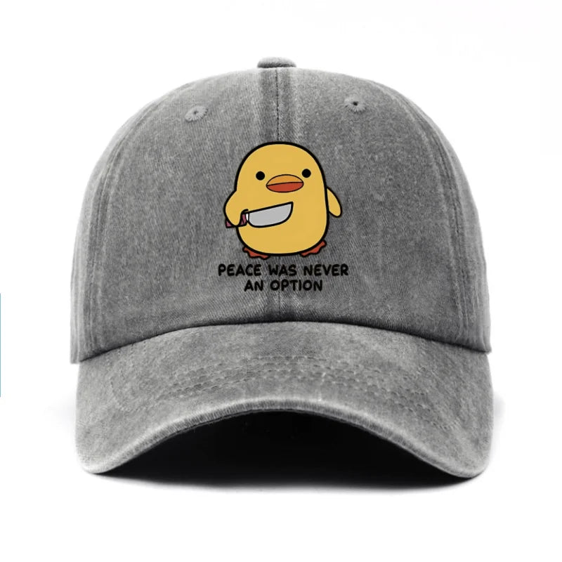 Yellow Duck Letter Baseball Cap