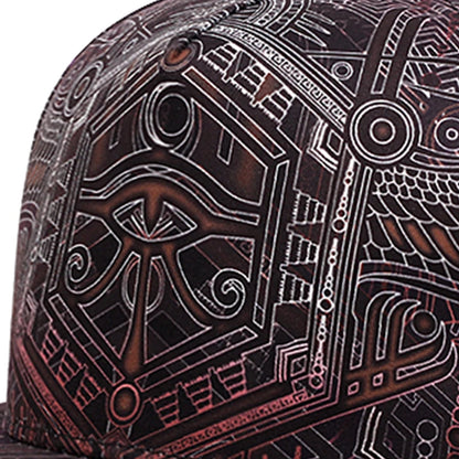 Unisex Horus Print Hip-Hop Cap