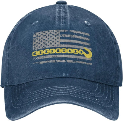 Tow Truck Driver Thin Yellow Line Baseball Cap