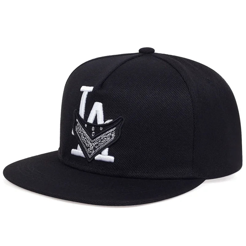 Unisex Los Angeles Embroidery Trucker Snapback Cap