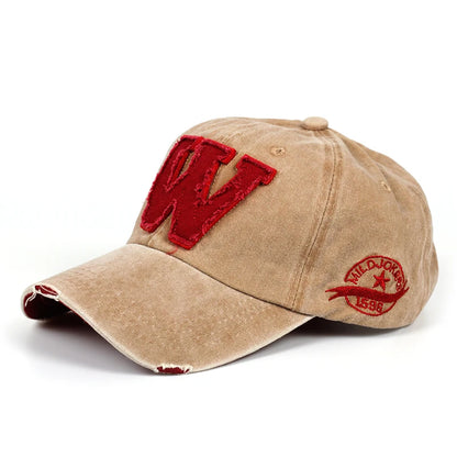 Cotton W Retro Baseball Cap