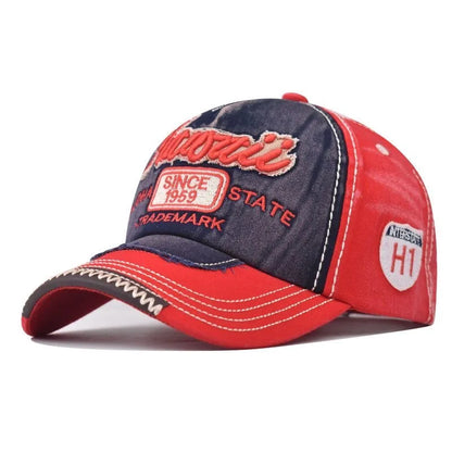 Vintage 1959 Letter Embroidered Washed Baseball Cap