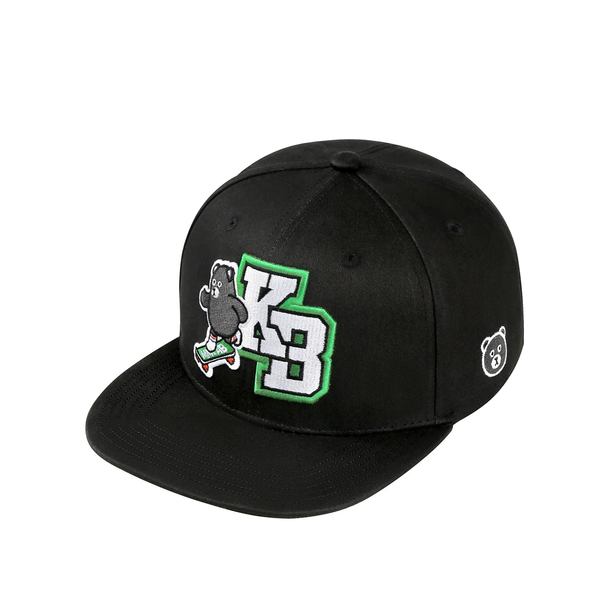 Cute Bear 3D Embroidery Snapback Cap
