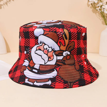 Santa Claus Printed Christmas Bucket Hat