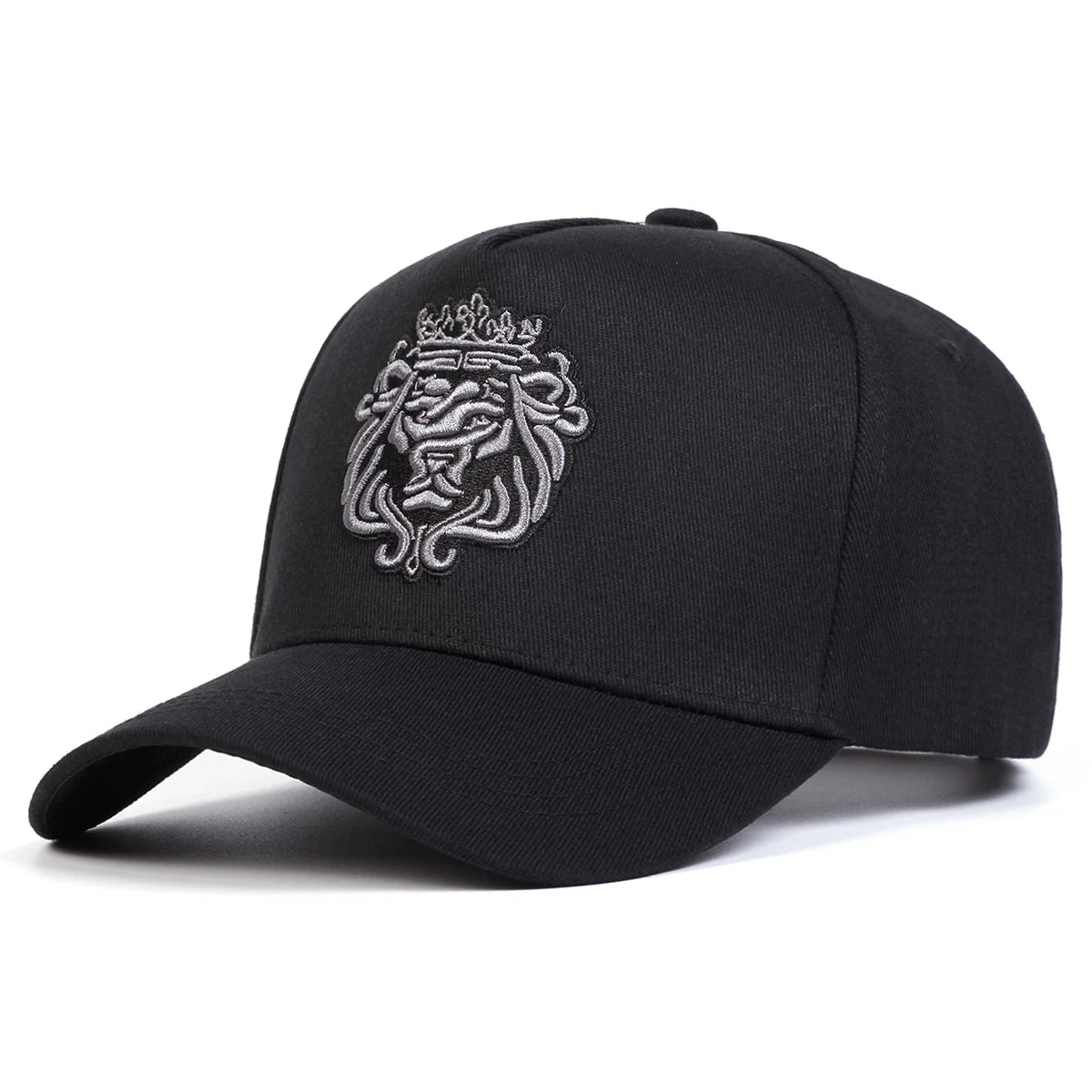 Unisex Crown Lion Embroidery Baseball Caps
