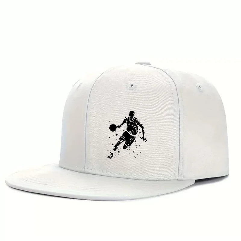 Basketball Dribble Graphic Street Snapback Cap